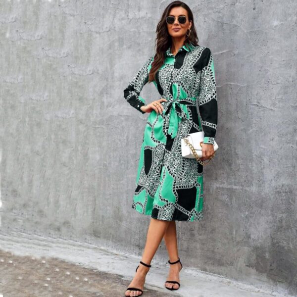 Rochie Asprin Fashion negru cu verde